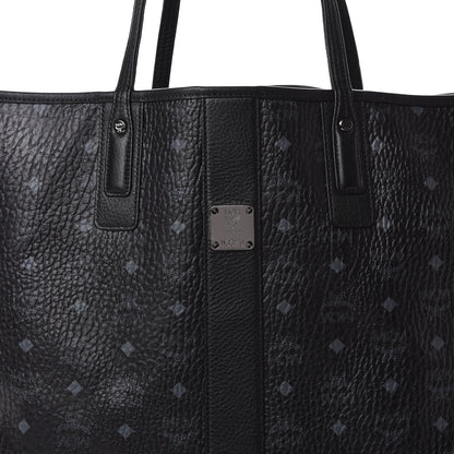 MCM Visetos Large Liz Reversible Shopper Tote Black 9 of 15