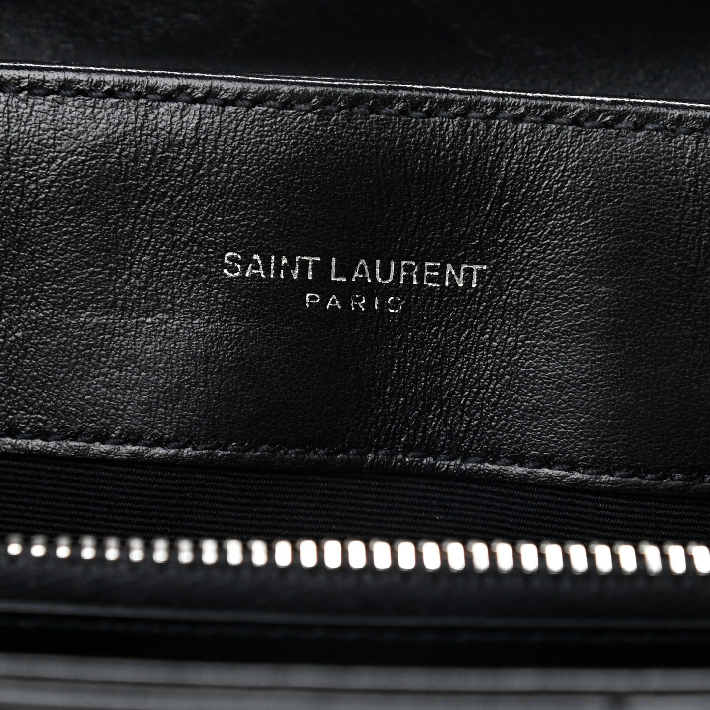 Calfskin Y Quilted Monogram Small Loulou Chain Satchel Black