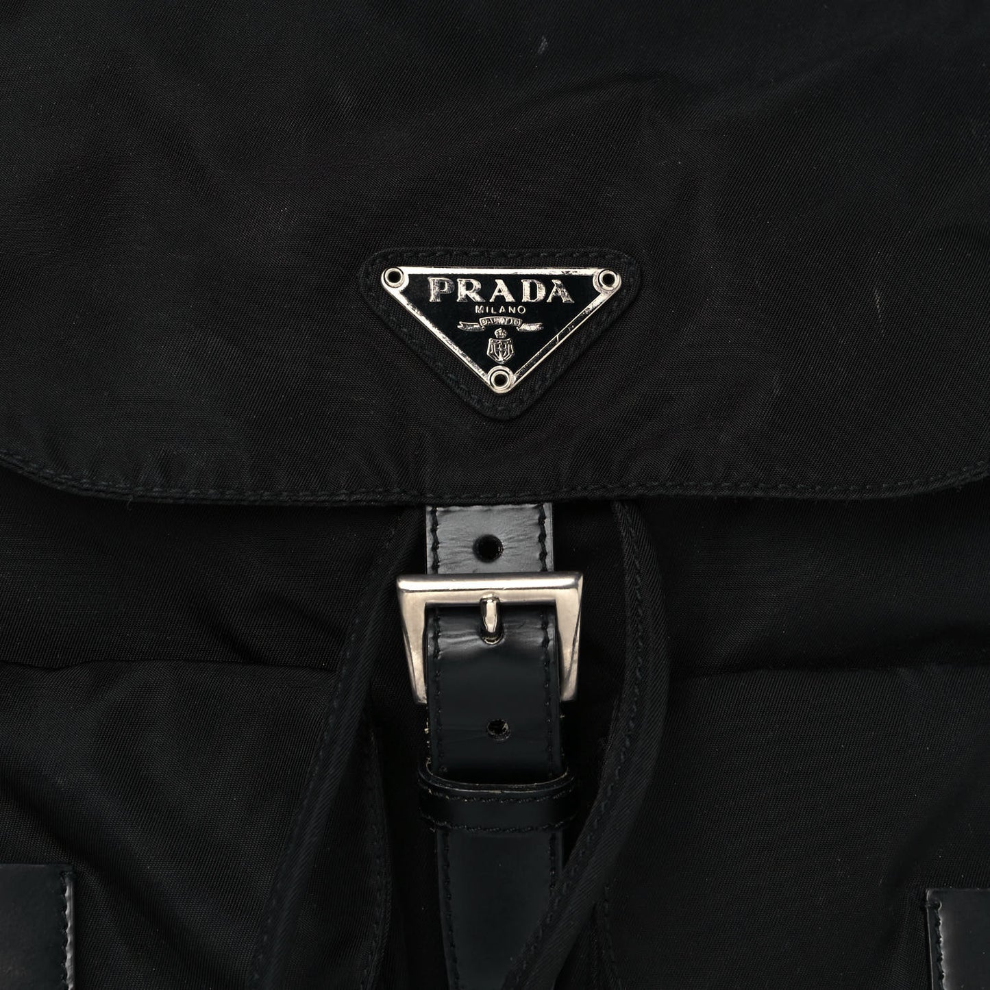 Nylon Vela Medium Backpack Black