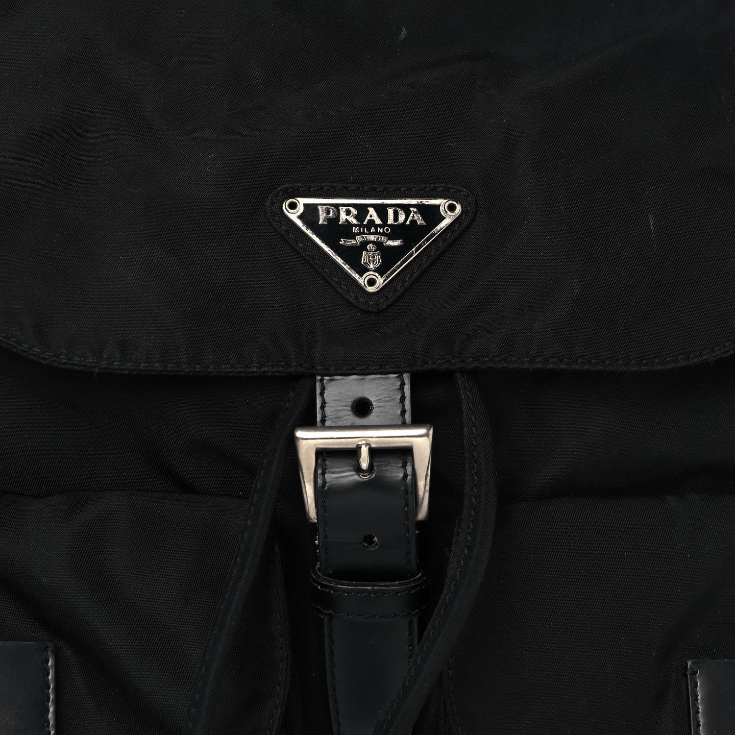 Prada Nylon Vela Medium Backpack Black 5 of 17