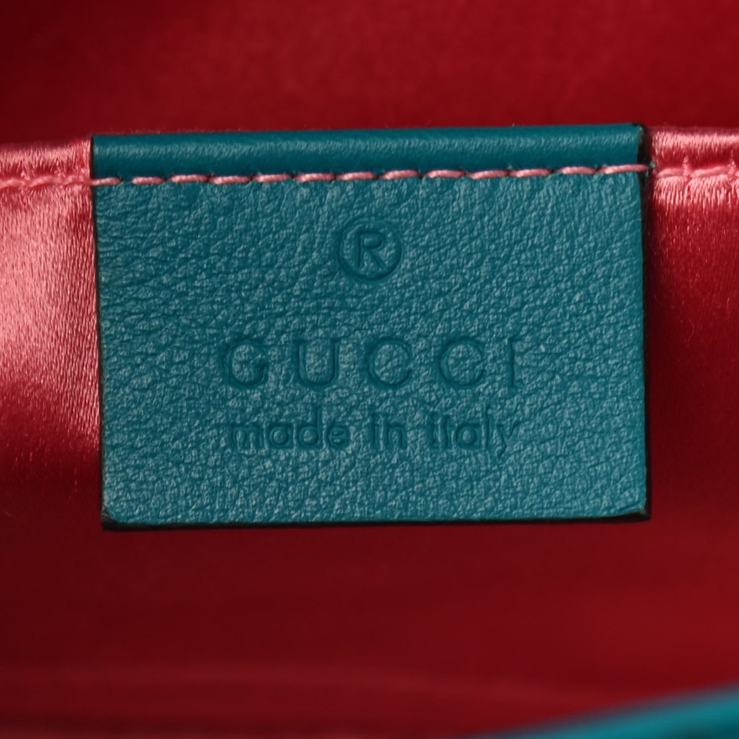 Velvet Matelasse Mini GG Marmont Shoulder Bag Pavone Cyan