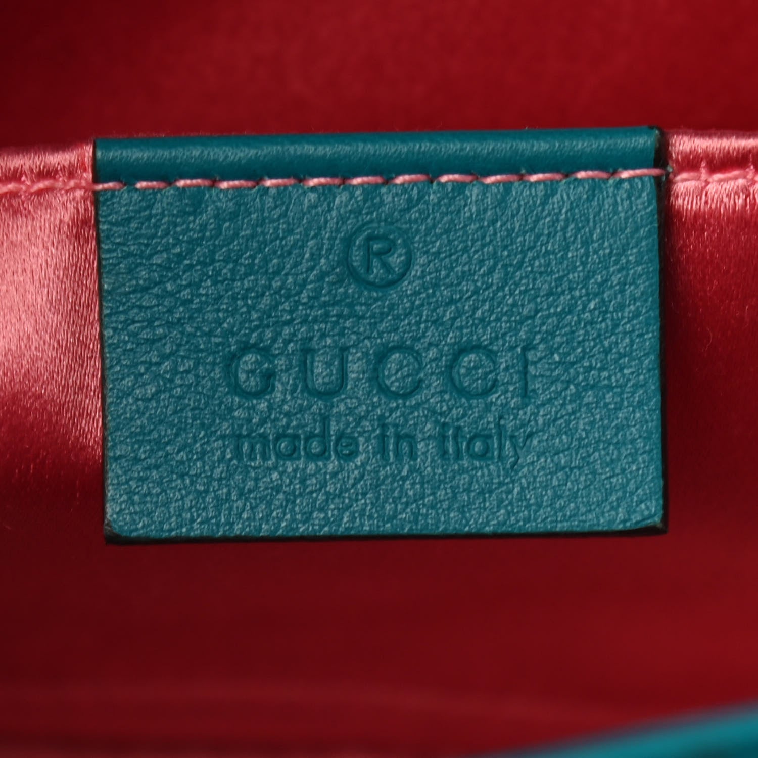 Gucci Velvet Matelasse Mini GG Marmont Shoulder Bag Pavone Cyan 5 of 8