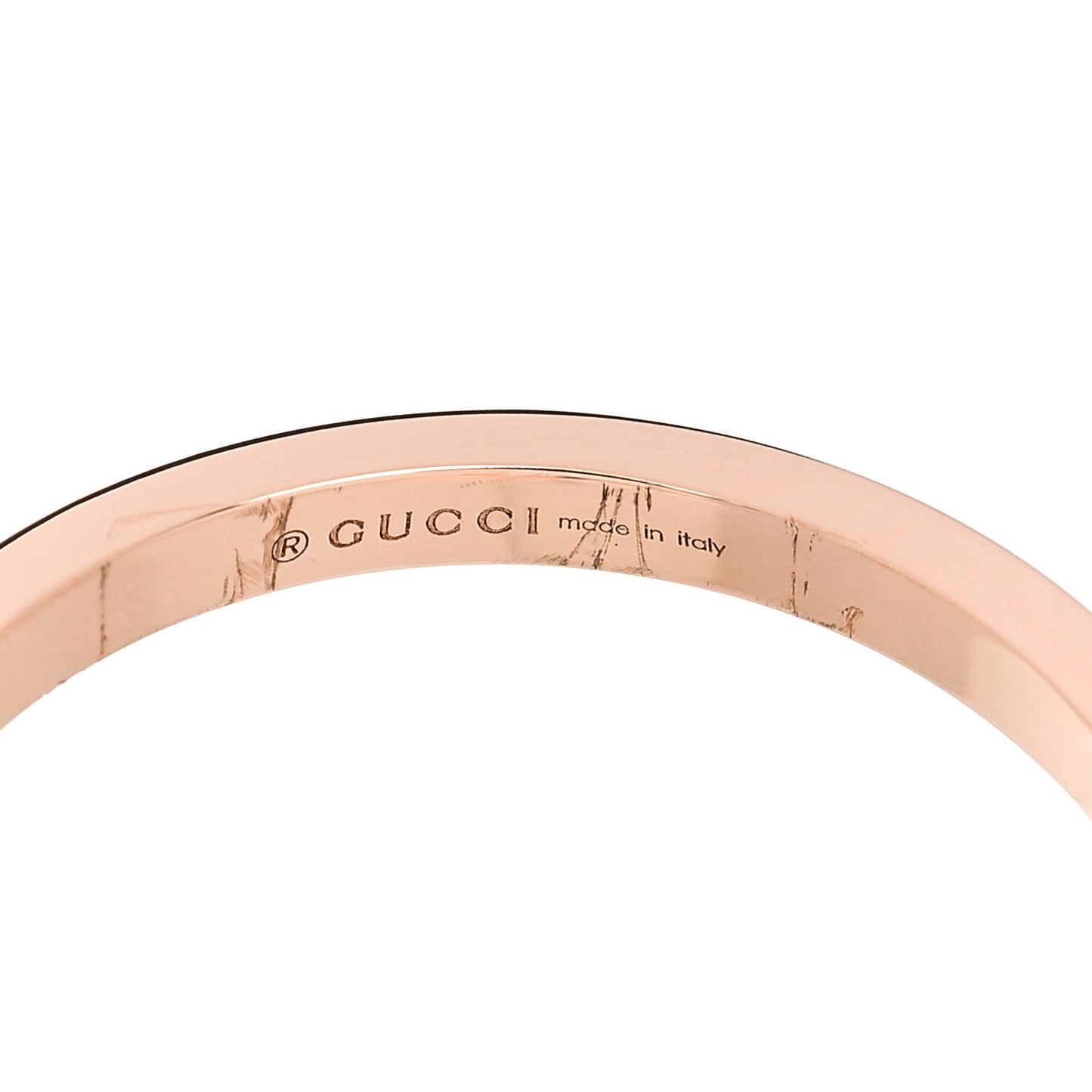 18K Rose Gold Diamond GG Running Ring 55 7.25