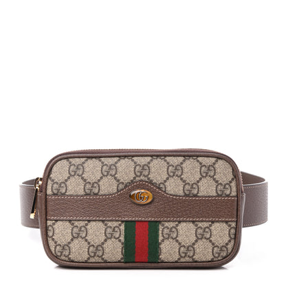 Gucci GG Supreme Monogram Ophidia Belted iPhone Case 85 34 Dark Brown 1 of 11
