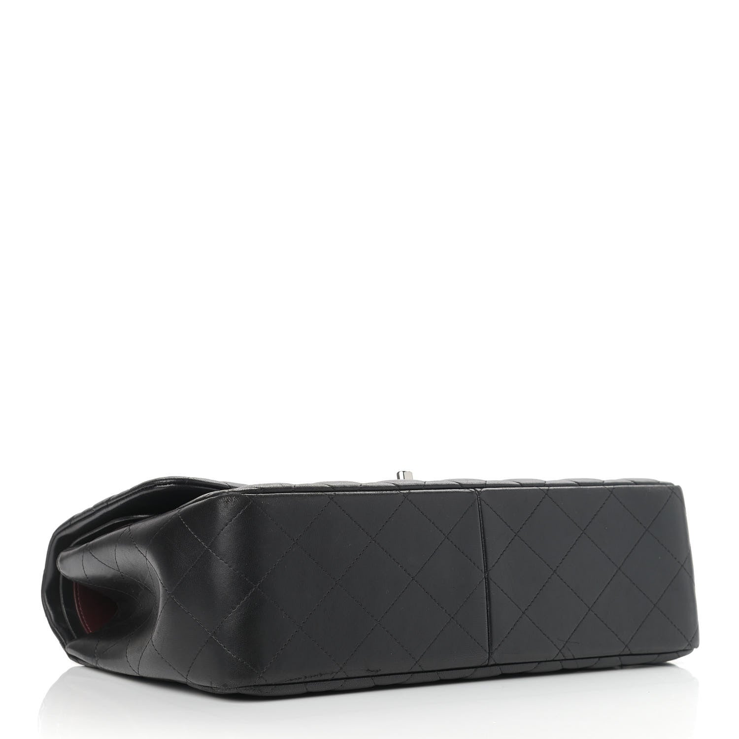 Chanel Lambskin Quilted Jumbo Double Flap Black 4 of 13