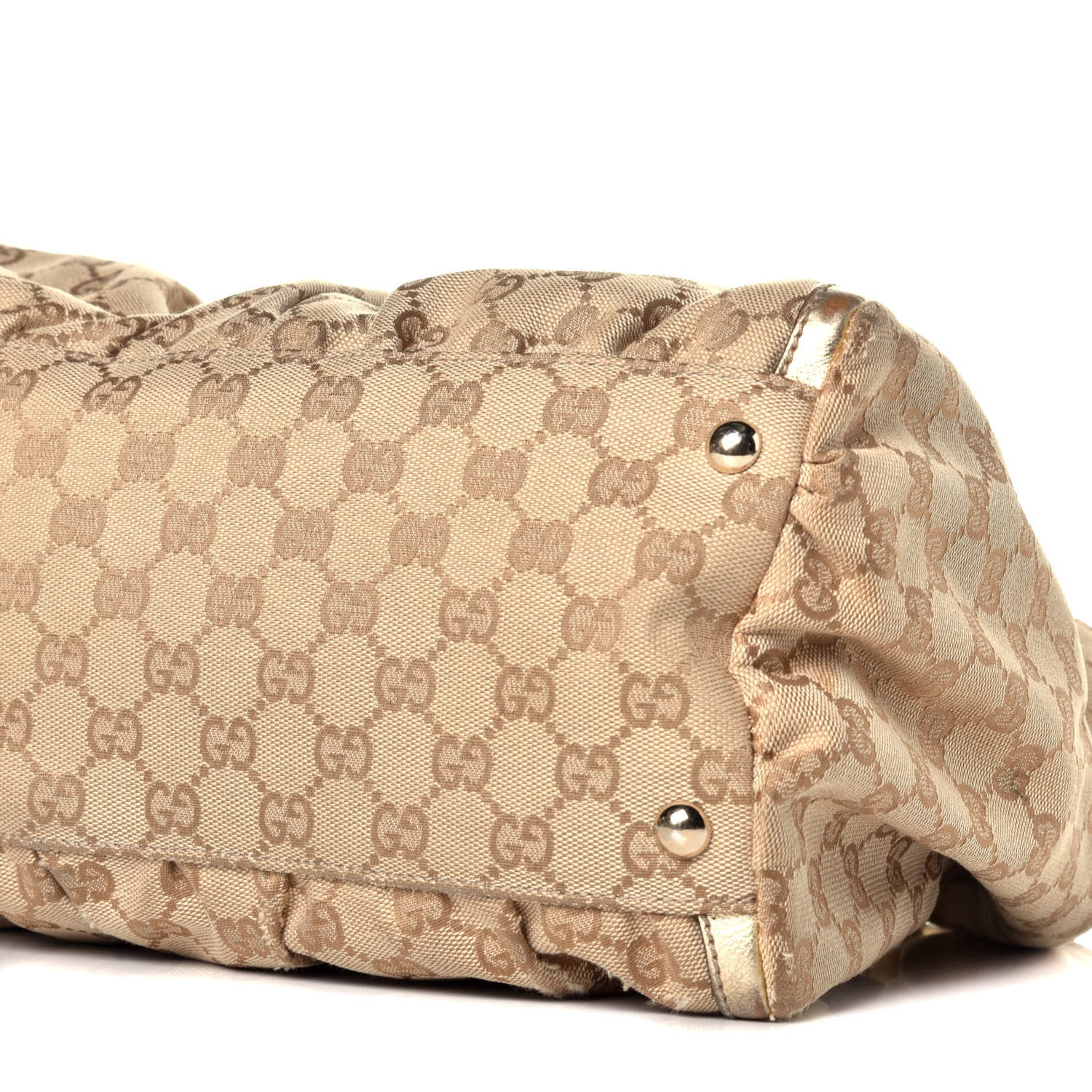 Gucci Monogram Large D Gold Hobo Metallic Gold 9 of 10