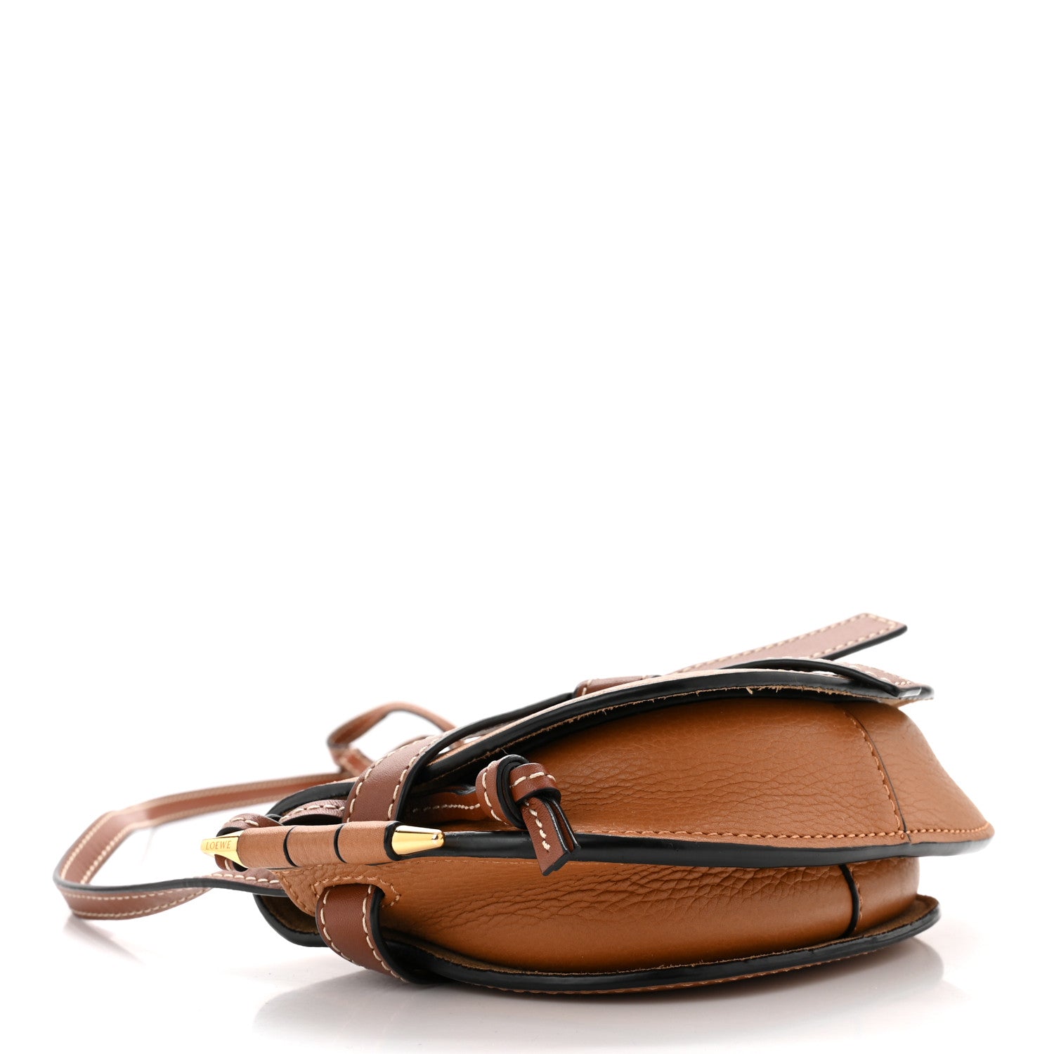 Loewe Grained Calfskin Mini Gate Crossbody Bag Caramel Pecan 4 of 10