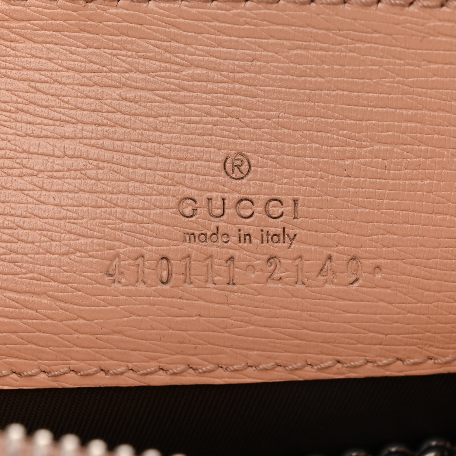Gucci Shangai Calfskin Blooms Print Chain Pouch Pink Apricot Multicolor 6 of 10