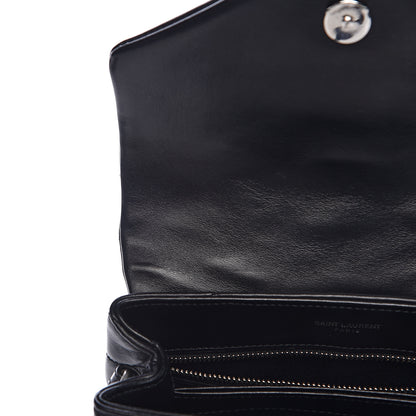 Saint Laurent Calfskin Y Quilted Monogram Toy Loulou Crossbody Bag Black 6 of 13