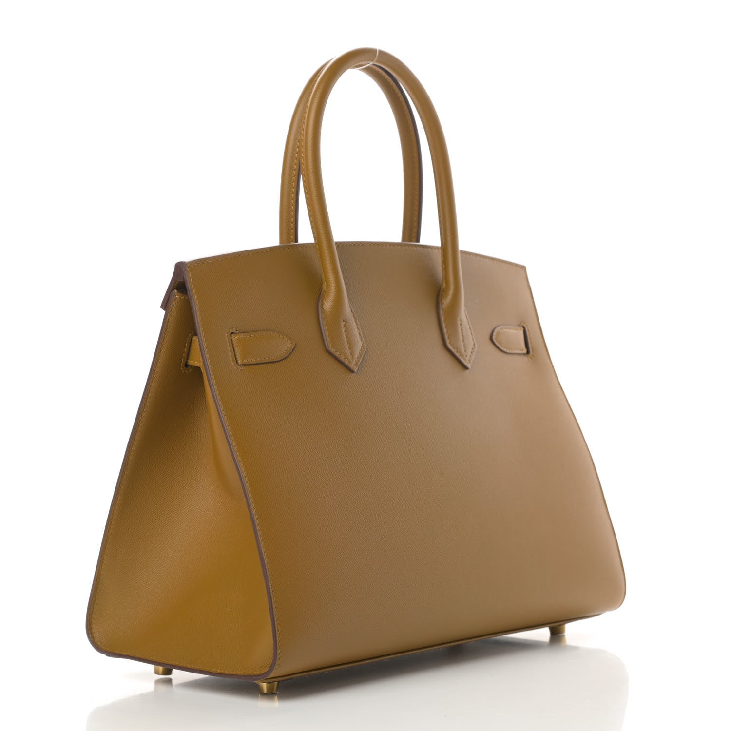 Hermes Madame Calfskin Birkin Sellier 30 Bronze Dore 3 of 11