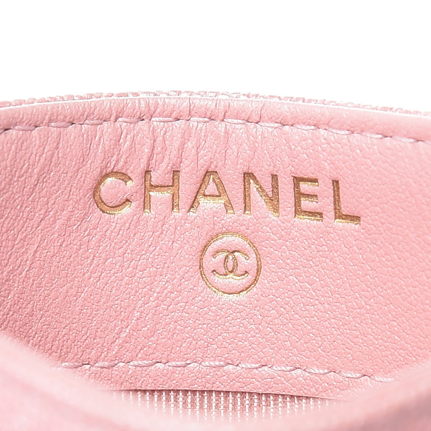 Chanel Iridescent Caviar Quilted Card Holder Rose Pink 6 of 9