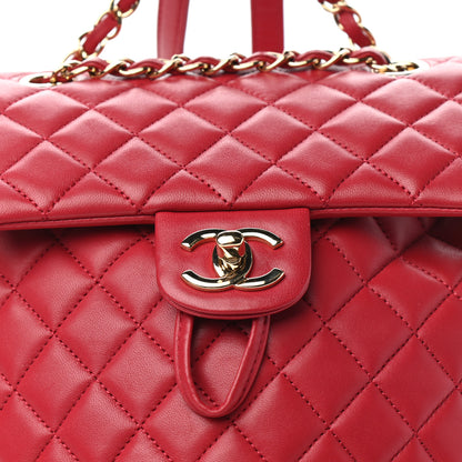 Chanel Lambskin Quilted Small Urban Spirit Backpack Dark Pink 10 of 11