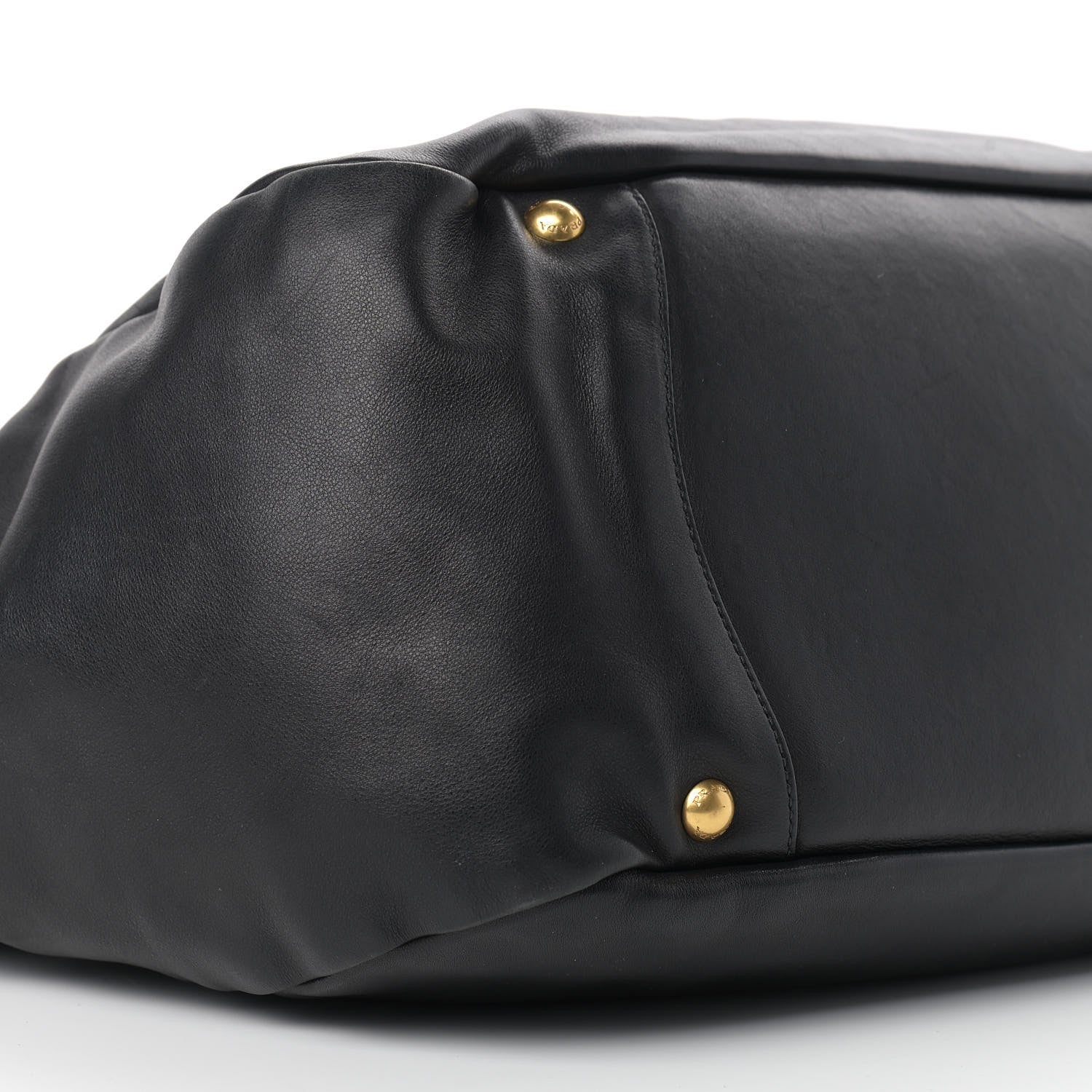 Prada Soft Calf Chain Tote Black 5 of 14