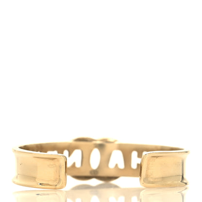 Chanel Crystal CC Cuff Bracelet S Gold 3 of 5