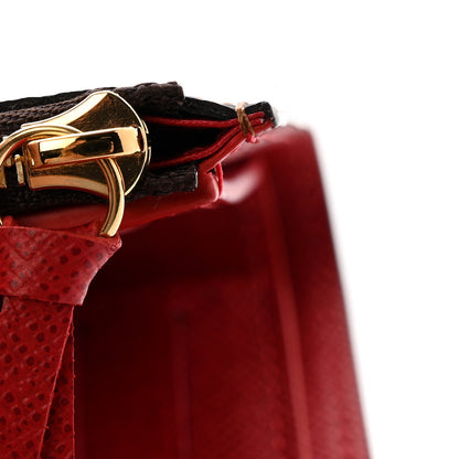 Louis Vuitton Damier Ebene Victorine Wallet Red 8 of 8