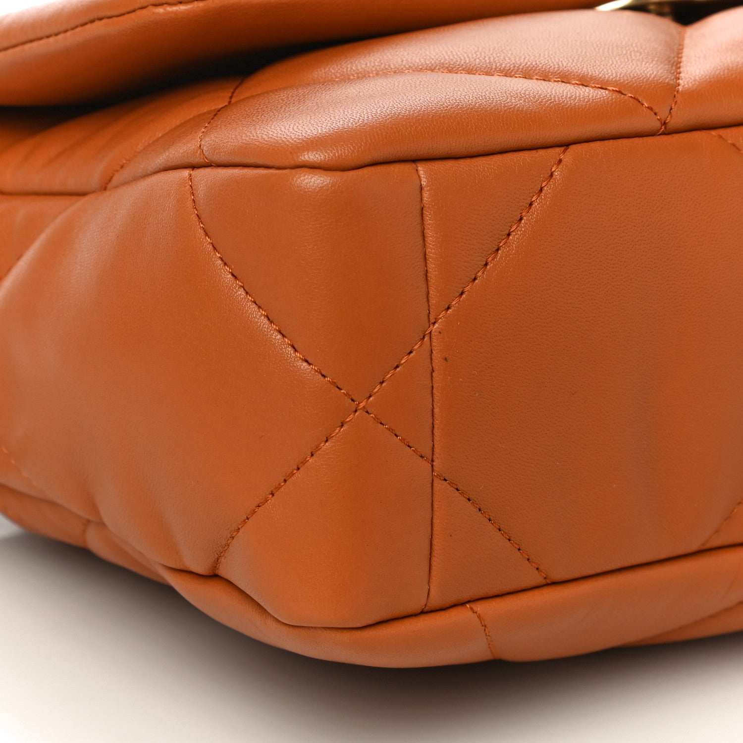 Chanel Lambskin Quilted Medium Chanel 19 Flap Light Brown 9 of 11