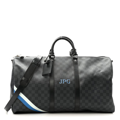 Louis Vuitton Damier Graphite My LV Heritage Keepall Bandouliere 55 2 of 20