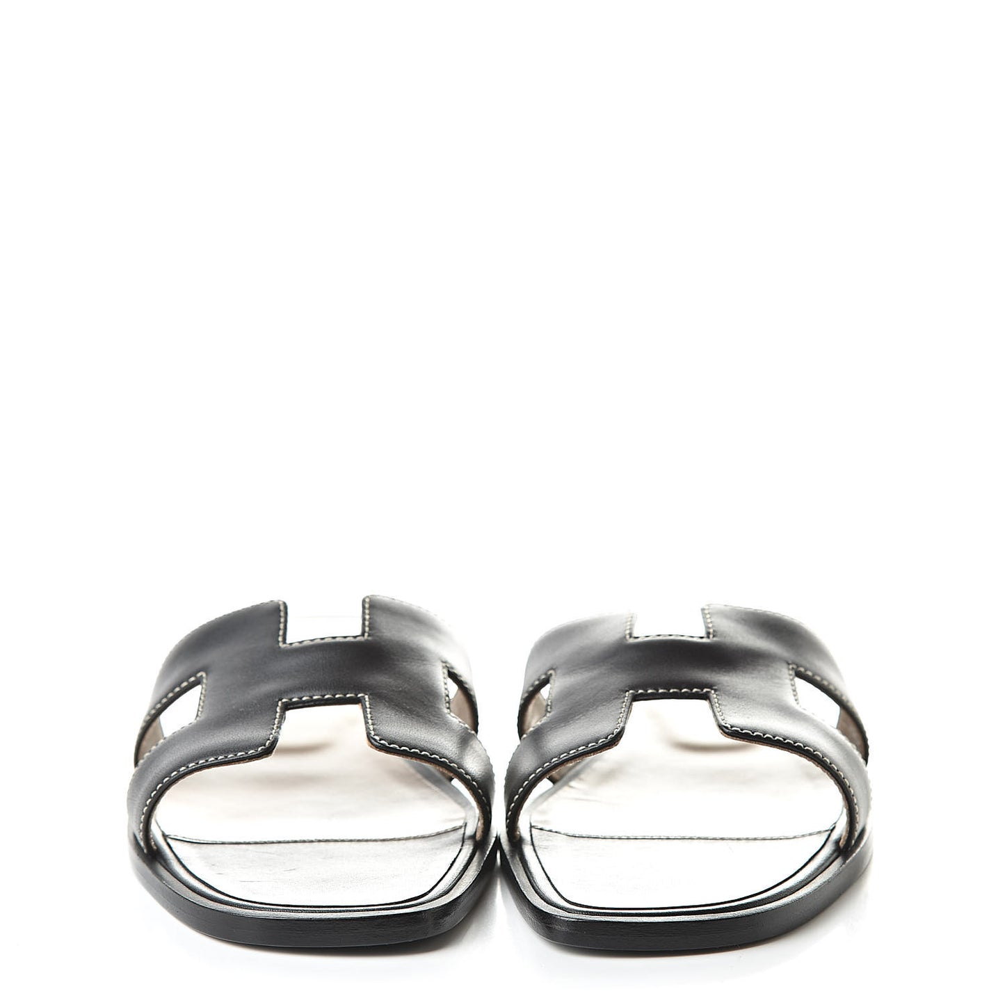 Calfskin Oran Sandals 36 Black