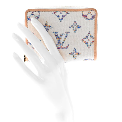 Louis Vuitton Monogram Jacquard Lou Wallet White 2 of 8