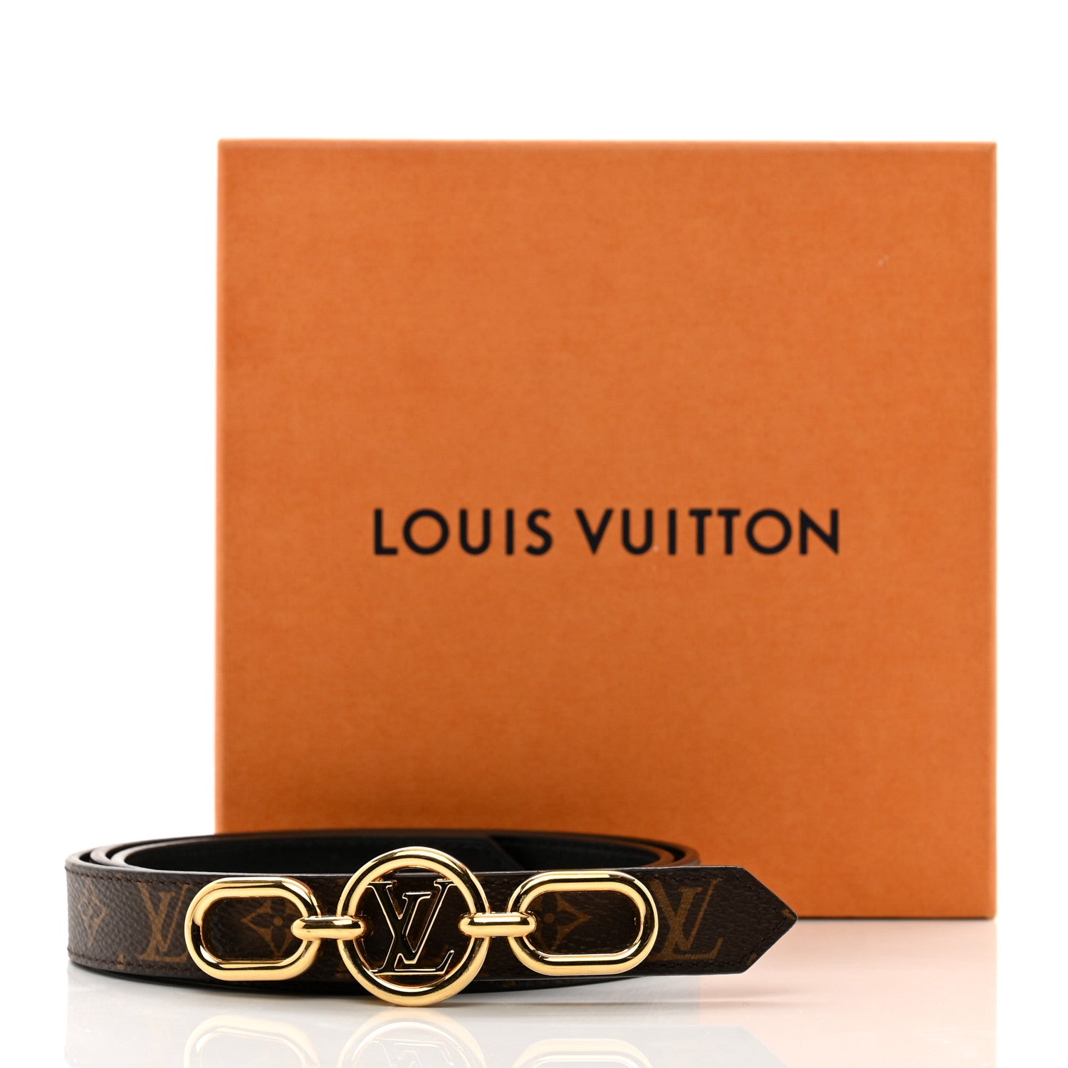 Louis Vuitton Monogram 20MM LV Circle Prime Reversible Belt 85 34 Black 5 of 5