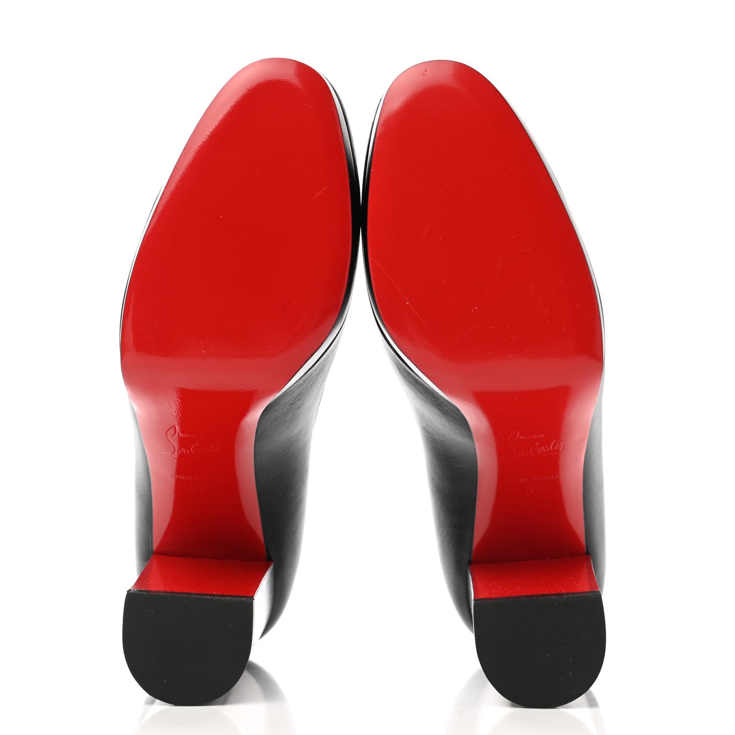 Christian Louboutin Shiny Nappa Cadrilla 100 Pumps 37 Black 5 of 9