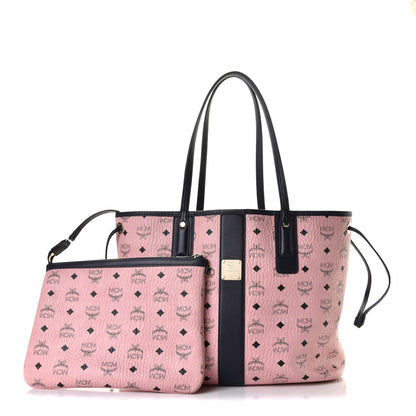 MCM Visetos Medium Liz Reversible Shopper Tote Soft Pink 1 of 5