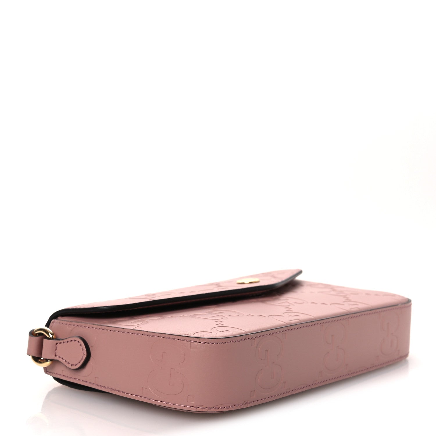 Gucci Calfskin GG Super Mini Shoulder Bag Pink 4 of 11