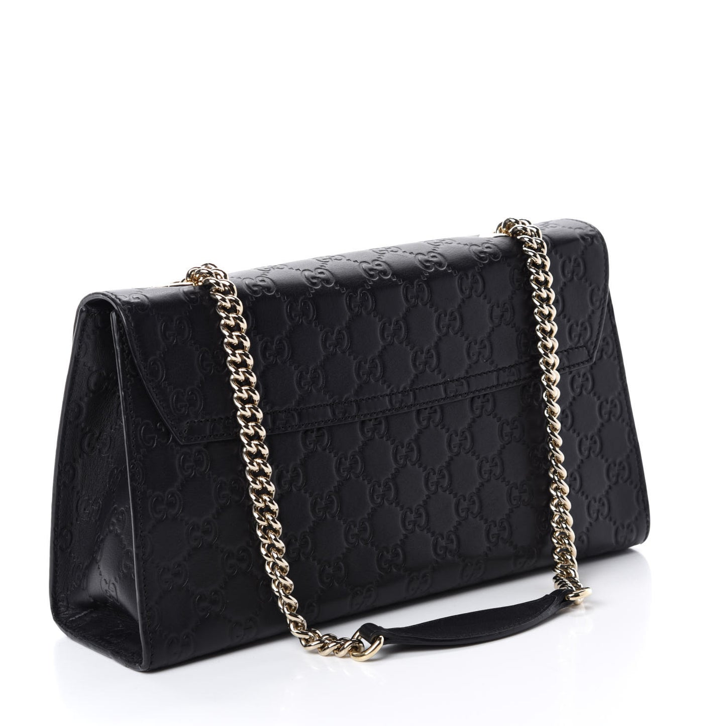 Guccissima Medium Emily Chain Shoulder Bag Black