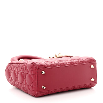 Christian Dior Lambskin Cannage Small My ABCDior Lady Dior Red 4 of 10