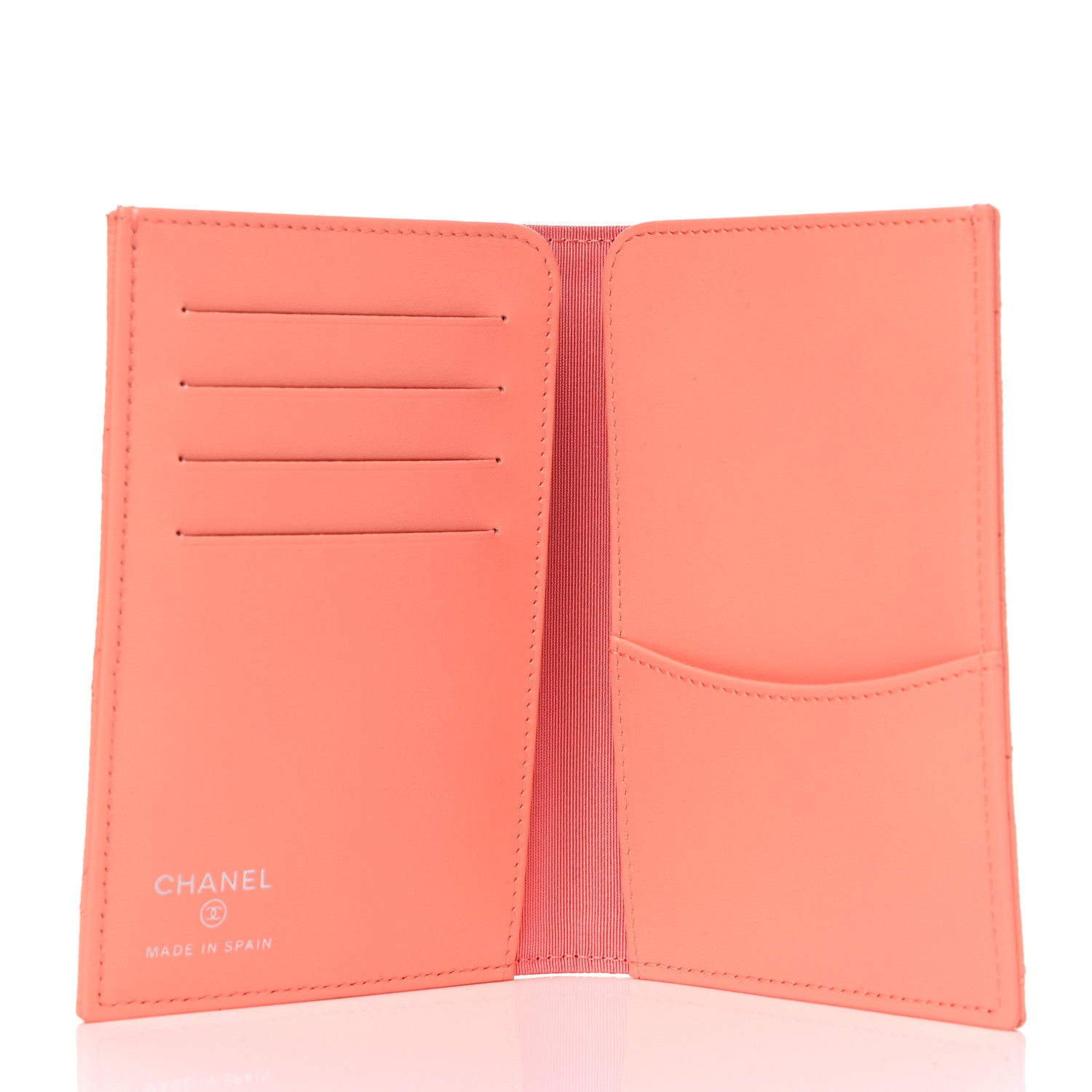 Chanel Caviar Quilted Passport Holder Pink 4 of 4