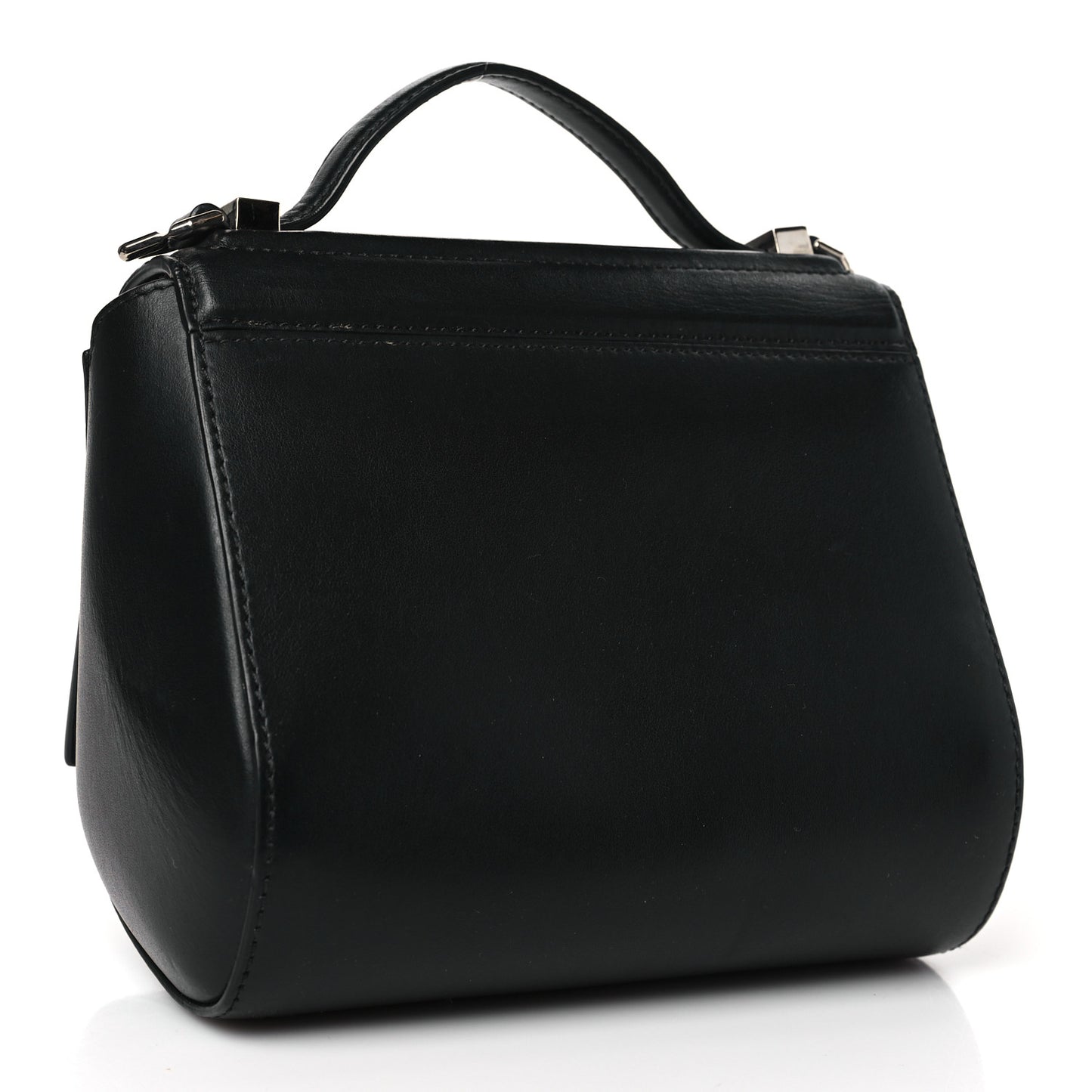 Calfskin Mini Pandora Box Chain Crossbody Bag Black