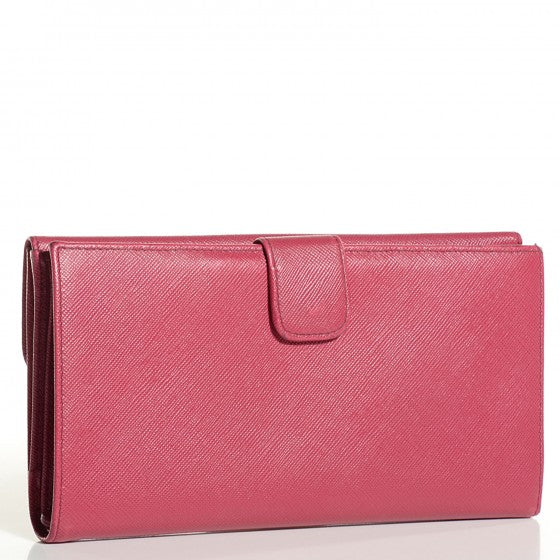 Saffiano Metal Continental Wallet Ibisco