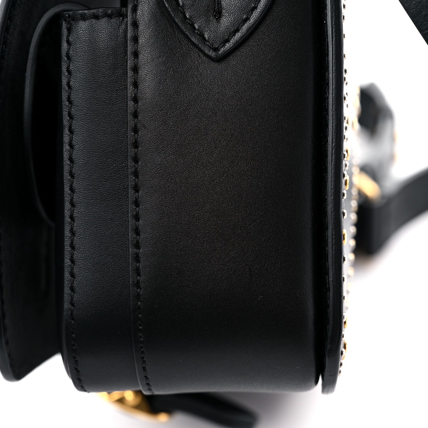 Burberry Calfskin Studded Square Satchel Black 11 of 14