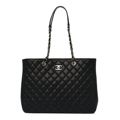 Chanel Caviar Quilted Large Shopping Tote Black 1 of 10