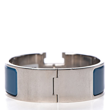 Hermes Enamel Wide Clic Clac H Bracelet PM Bleu Profond 3 of 6