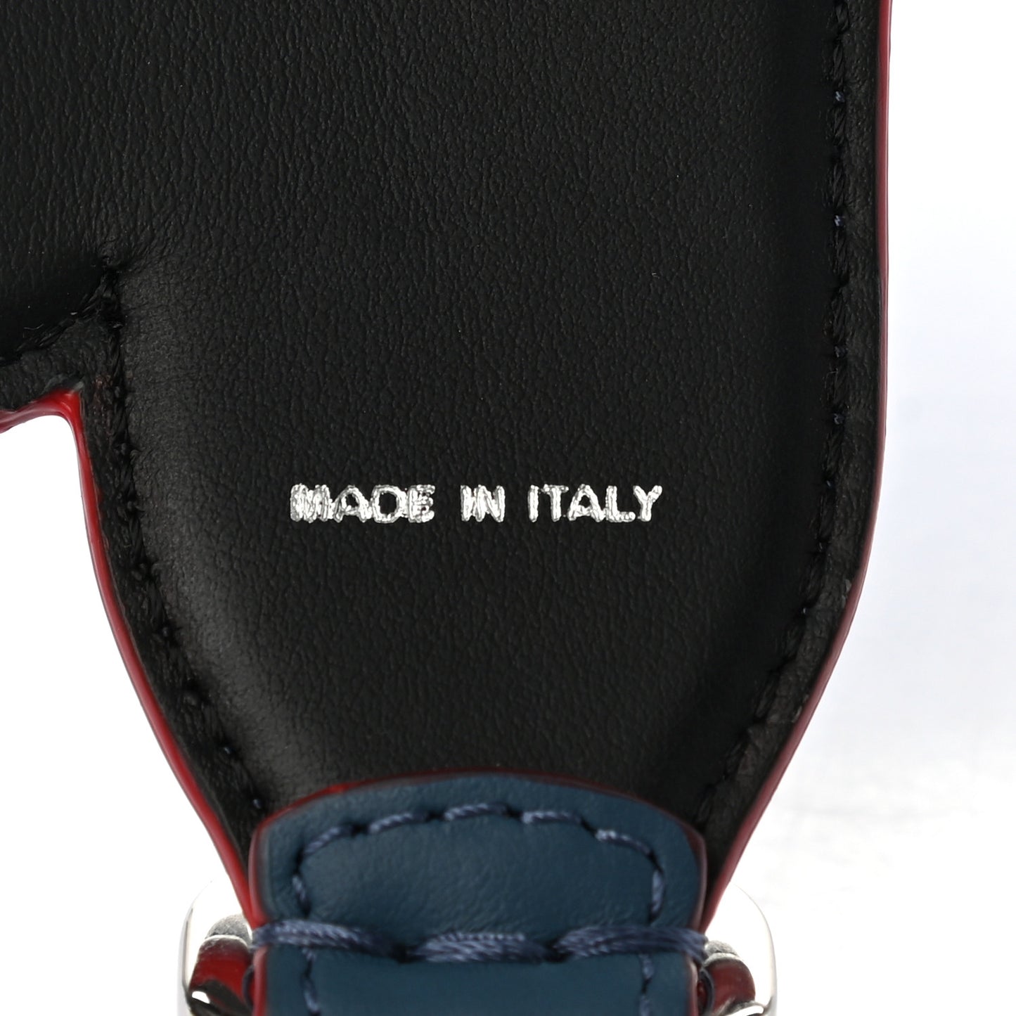 Vitello Century Elaphe Open Your Heart Bi-Color Strap You Balena Black