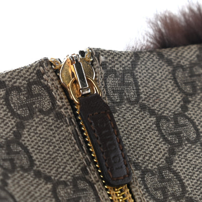 Gucci GG Plus Monogram Rabbit Fur Boots 39 Dark Brown 25 of 25