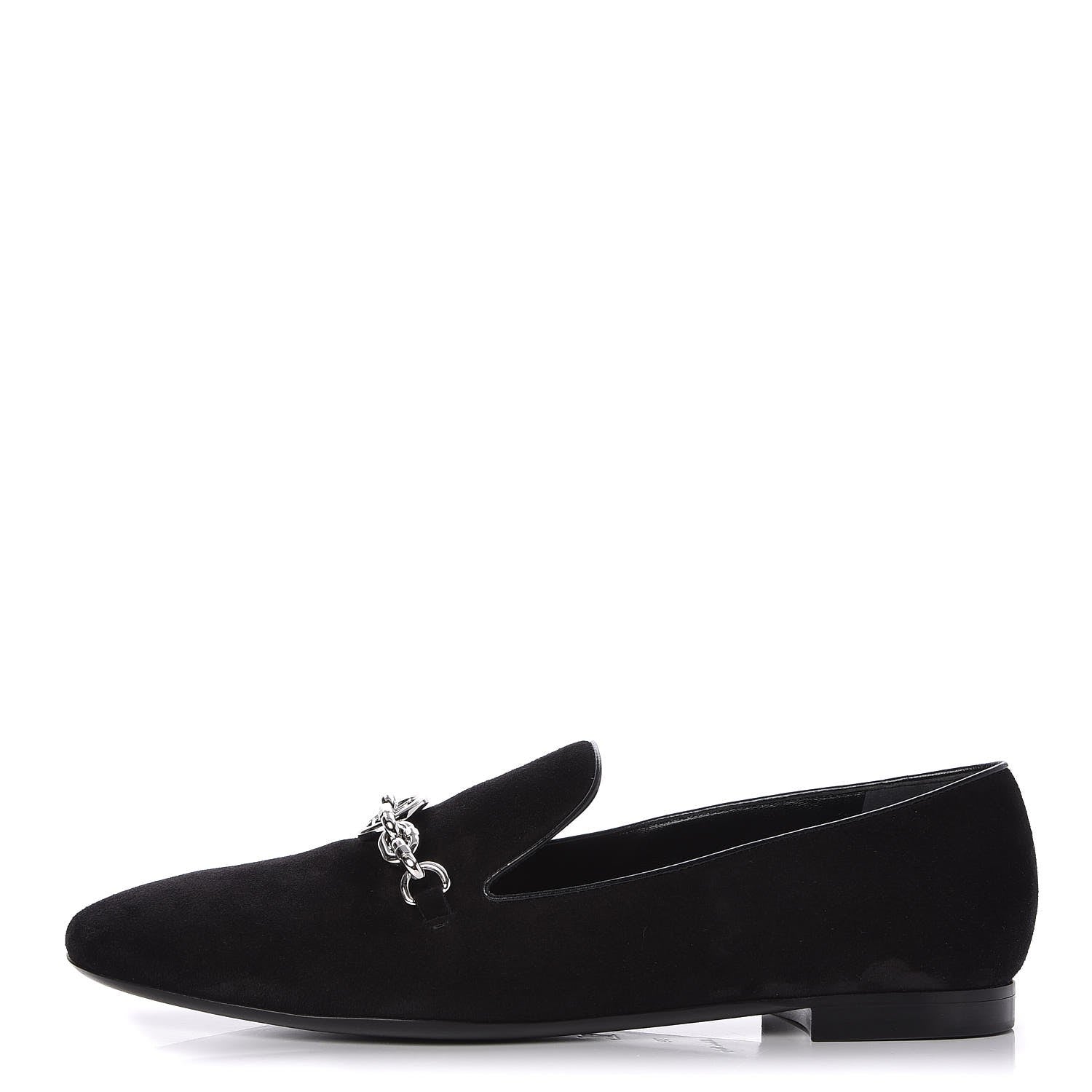 Louis Vuitton Suede Schoolgirl Flat Slippers 39 Black 1 of 8