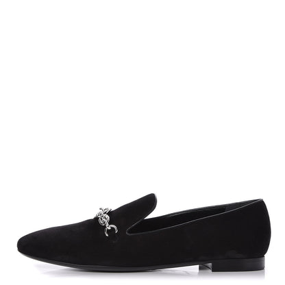 Louis Vuitton Suede Schoolgirl Flat Slippers 39 Black 1 of 8