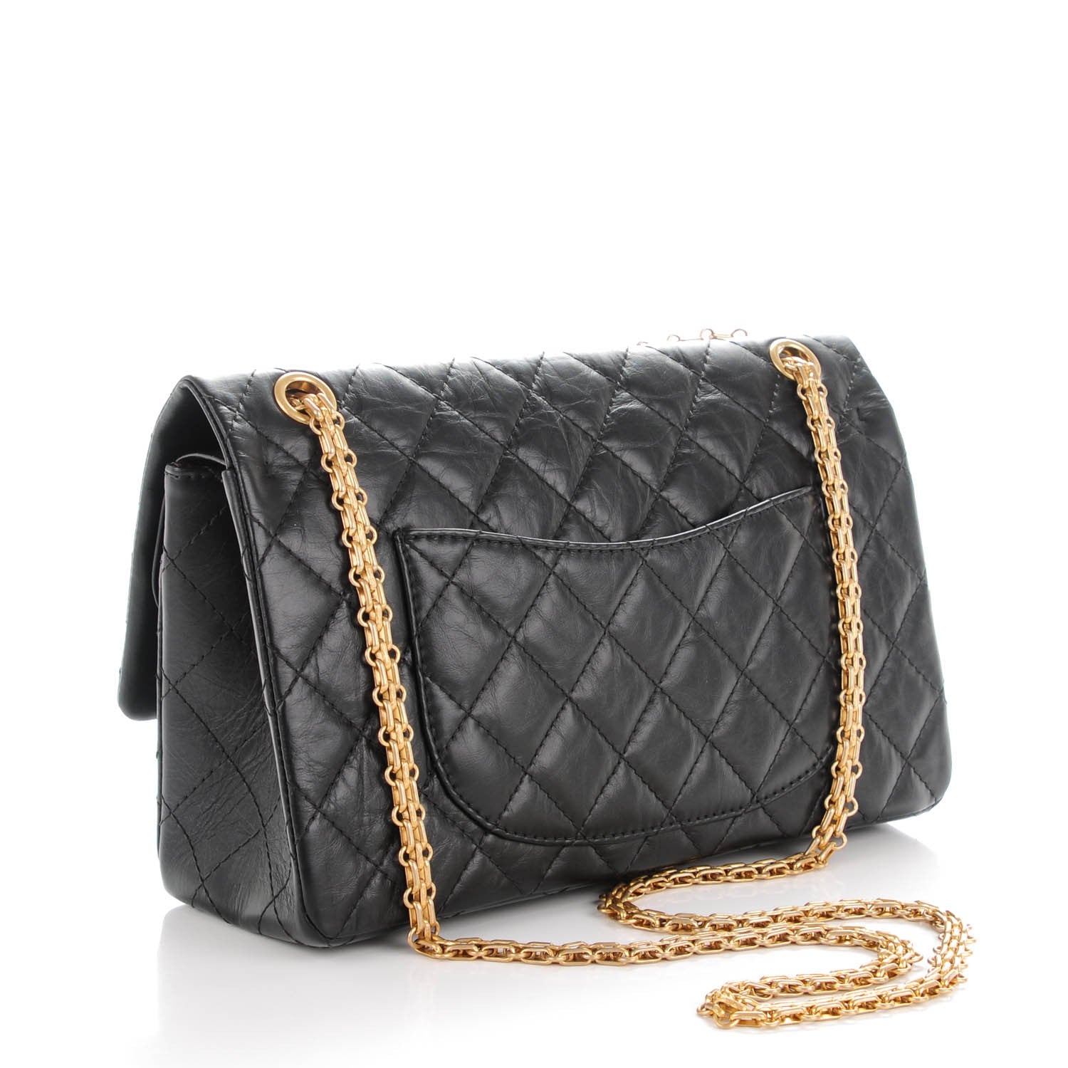 Chanel Aged Calfskin Quilted 2.55 Reissue 226 Flap Black 3 of 7