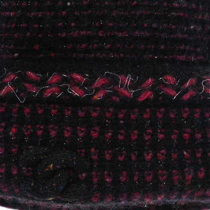 Chanel Cashmere CC Beanie Hat Pink Multicolor 9 of 9