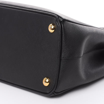 Prada Saffiano Small Galleria Double Zip Tote Black 9 of 17