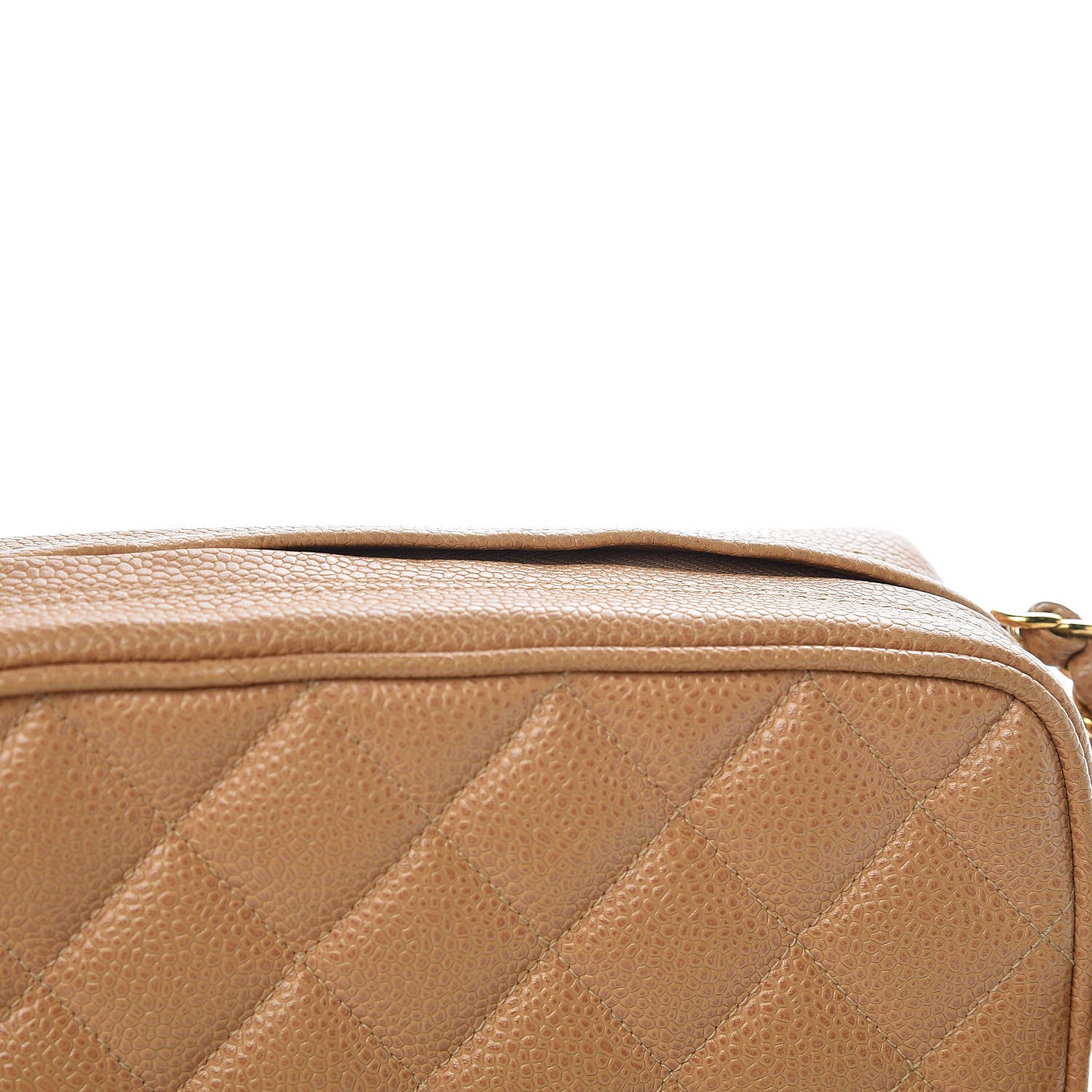 Chanel Caviar Quilted Camera Case Beige 10 of 13
