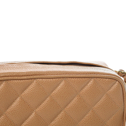 Chanel Caviar Quilted Camera Case Beige 10 of 13