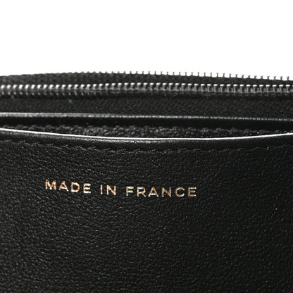 Chanel Lambskin Quilted Preppy Satchel Wallet On Chain WOC Black 7 of 12