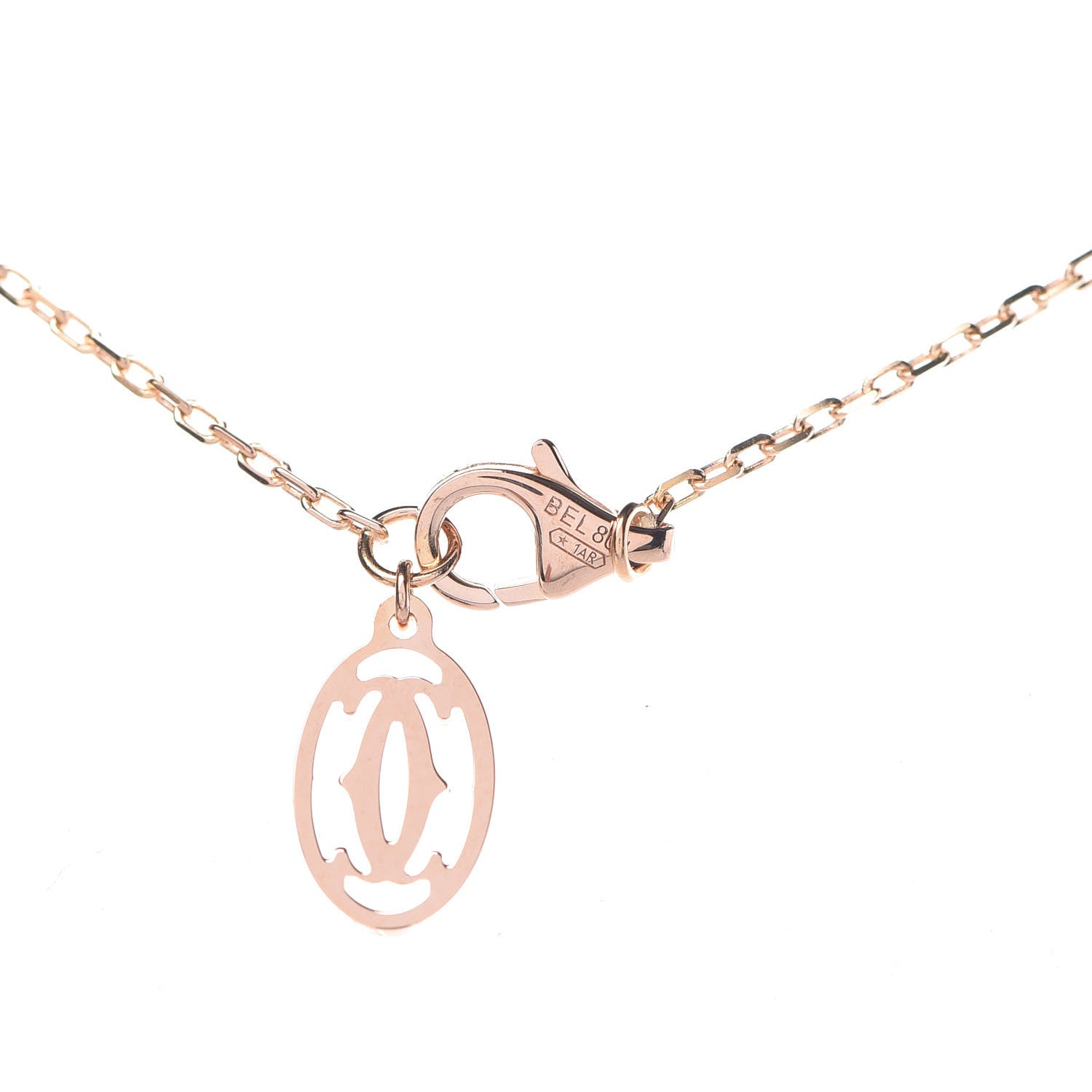 Cartier 18K Pink Gold 8 Diamond D'Amour Station Necklace 5 of 6