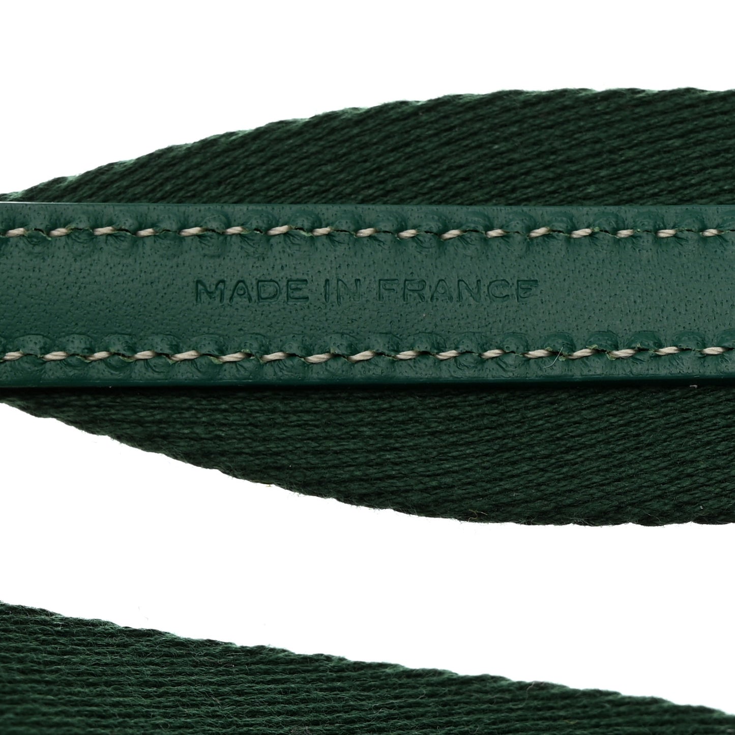 Canvas Calfskin Adjustable Shoulder Strap Green