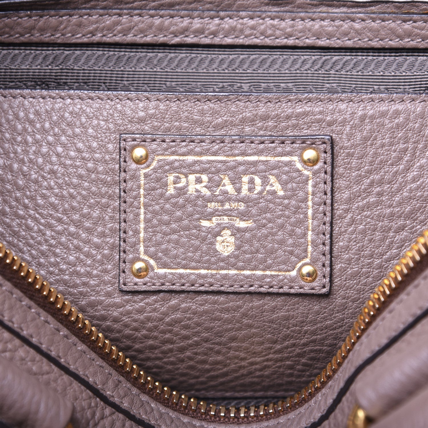 Prada Vitello Daino Shopping Satchel Argilla 8 of 14