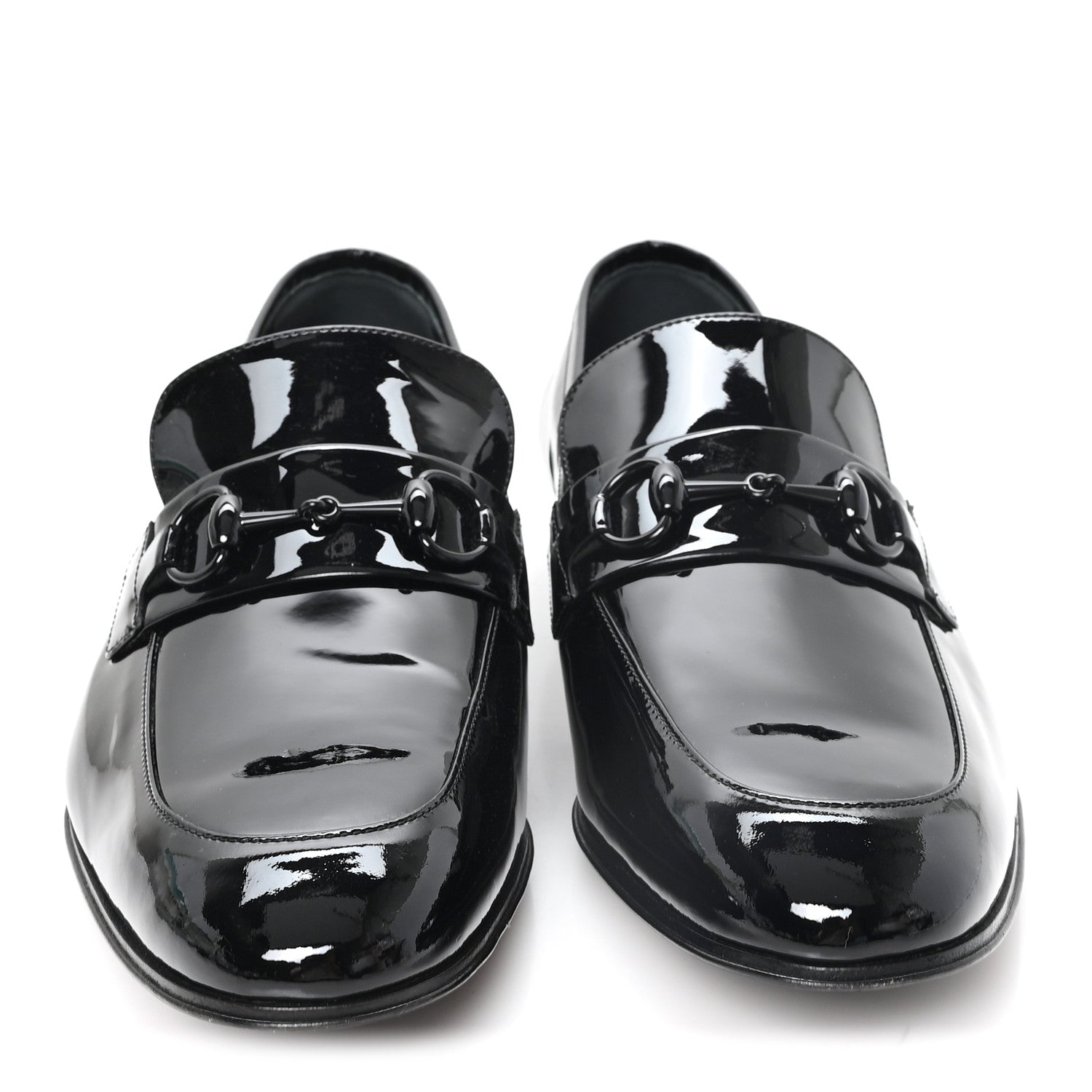 Gucci Patent Mens Jordaan Loafers 10 Black 3 of 8
