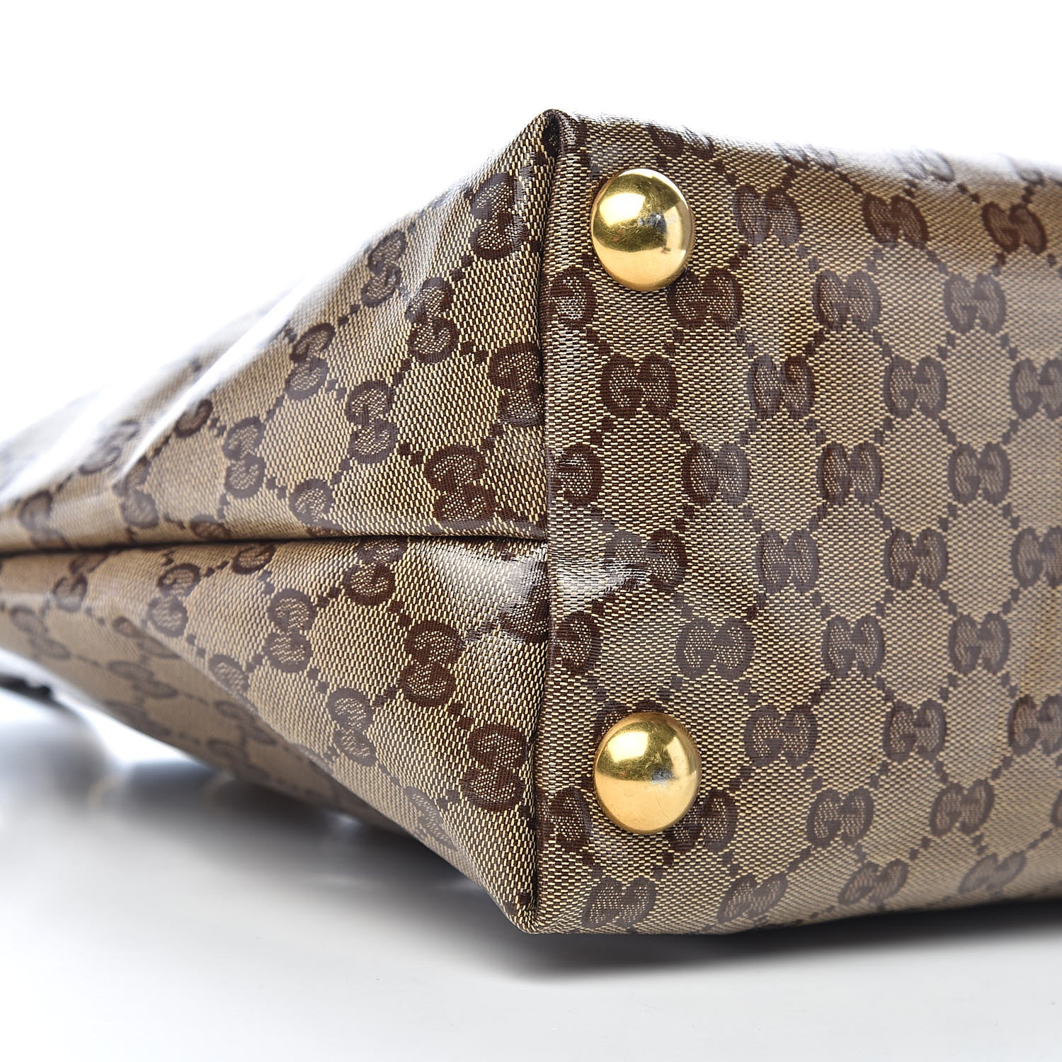 Gucci Crystal Monogram Small Babouska Tote Dark Brown 8 of 11